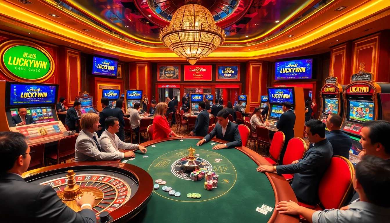 Experience the thrill of LuckyWin with vibrant casino games and poker excitement.