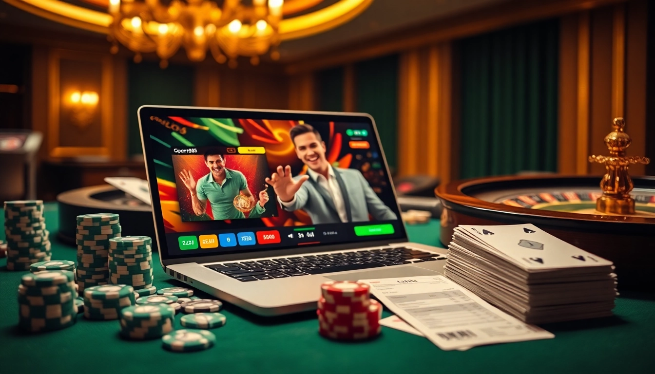 Experience the thrill of betting with nhà cái open88 in a luxurious casino setting.
