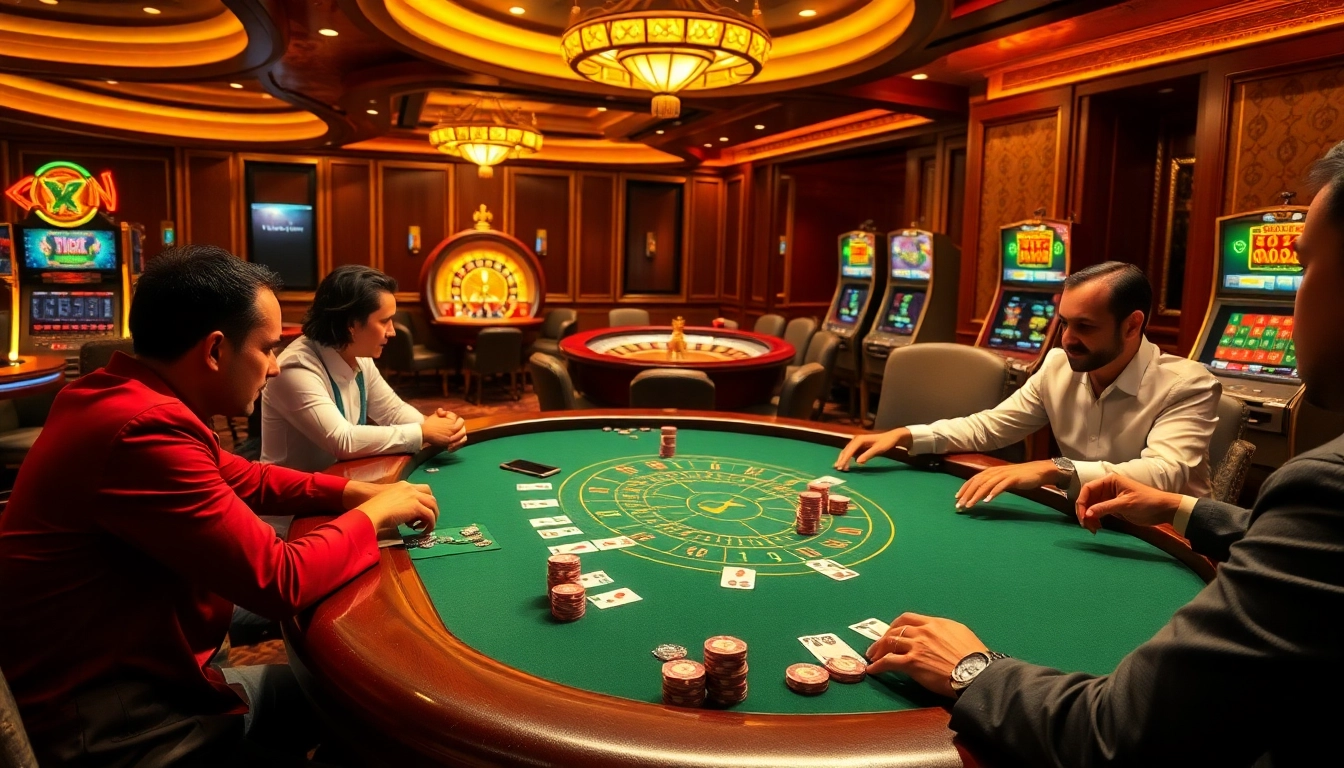 Experience high-stakes poker at mb66.nyc with vibrant casino elements and engaging gameplay.