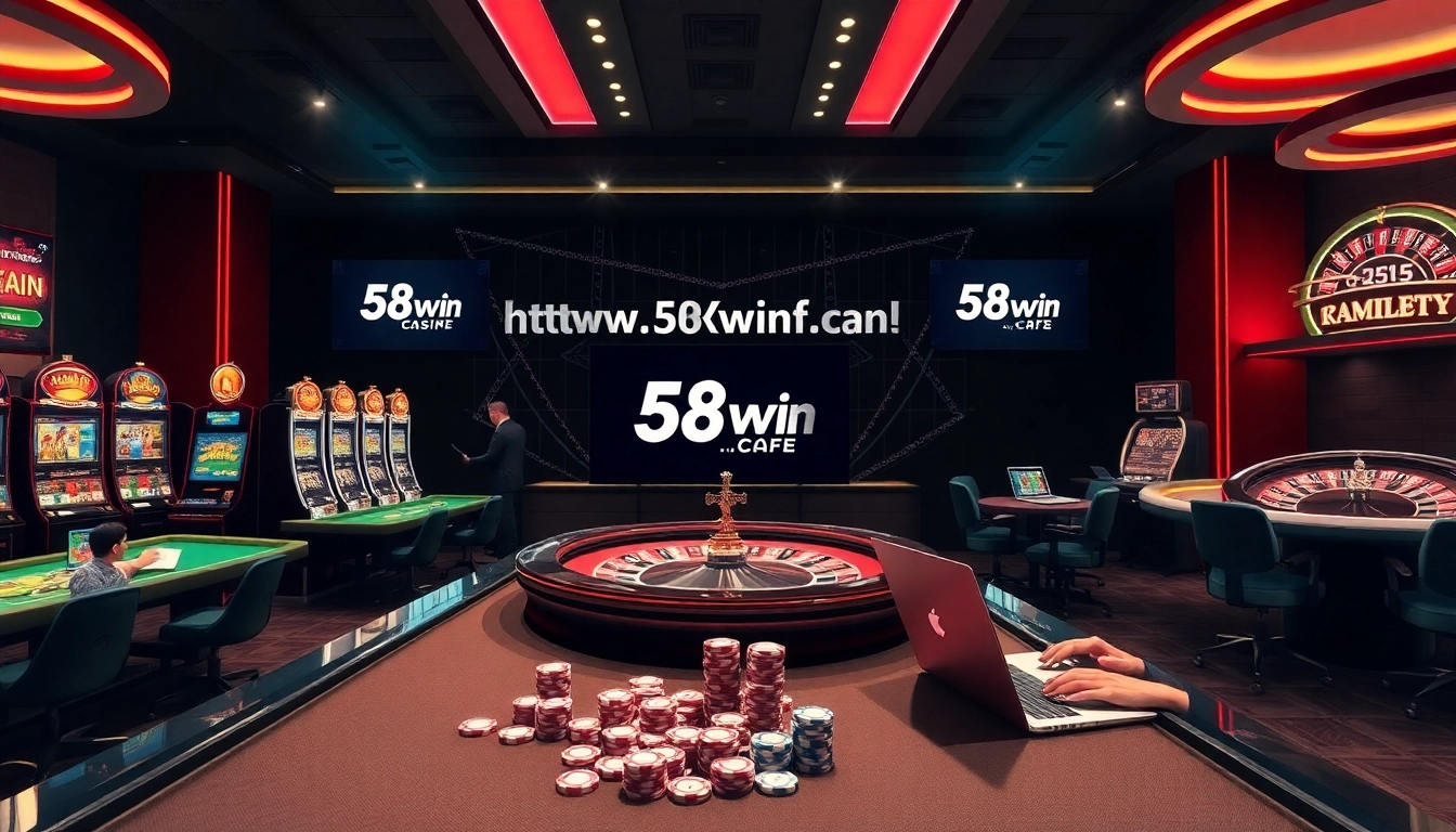 Experience thrilling gaming at https://58win.cafe/ with luxurious online casino tables and vibrant slot machines.