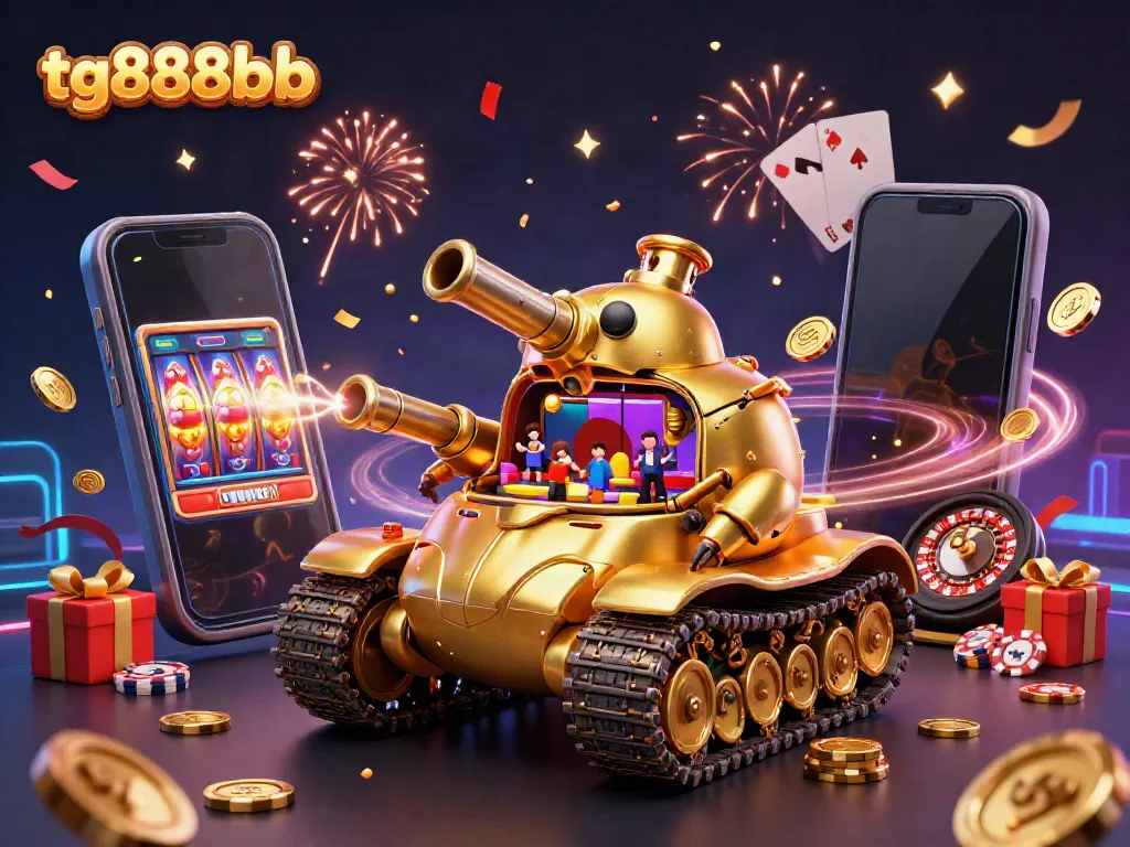 Engage with tg888bb's vibrant casino experience through an ultra-detailed 3D illustration.
