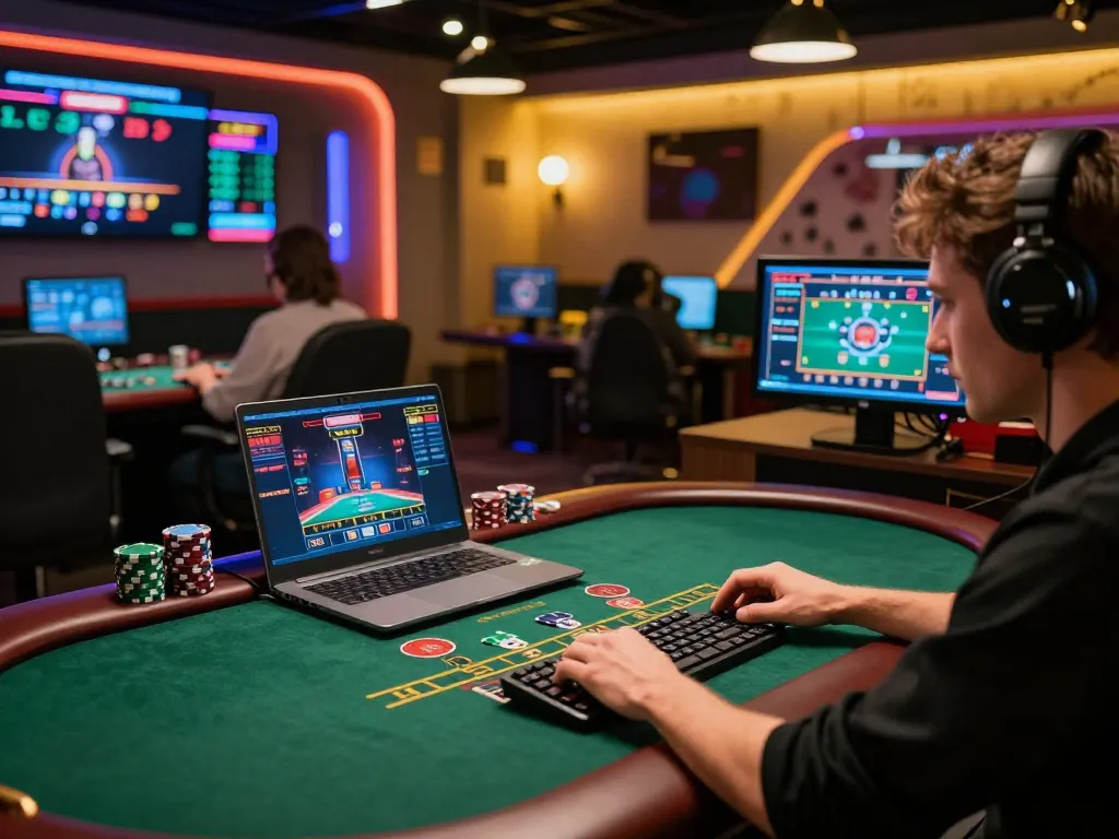Player experiencing live dealer blackjack on OKFUN, showcasing an engaging online gaming environment