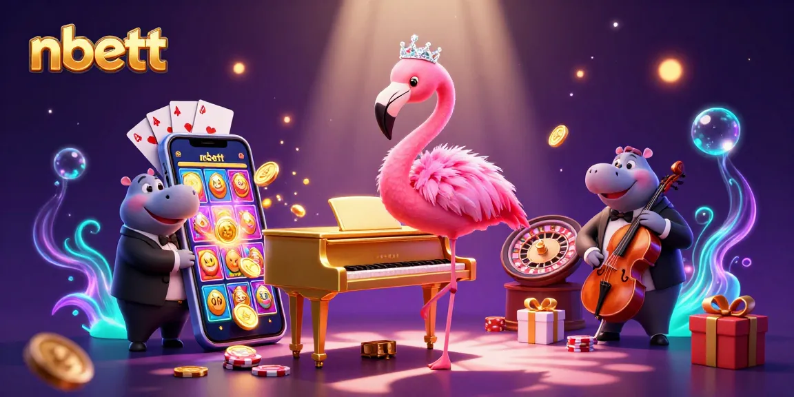 Experience the excitement of gambling with nbetts vibrant casino scene featuring lively characters and engaging games.