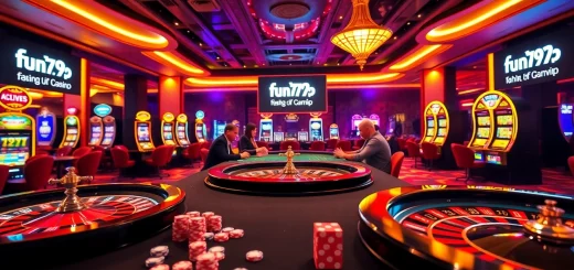 Experience thrilling games with fun79.vip at a vibrant casino table.