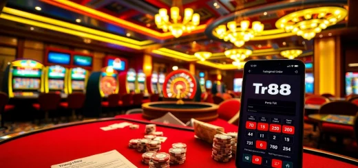 Experience thrilling gambling action at tr88 trang chủ casino, featuring vibrant tables and high-stakes games.