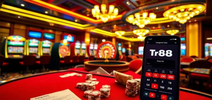 Experience thrilling gambling action at tr88 trang chủ casino, featuring vibrant tables and high-stakes games.