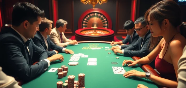 Experience the thrill of high-stakes poker at https://rr88a.us.com/ featuring intense gameplay with elegant surroundings.
