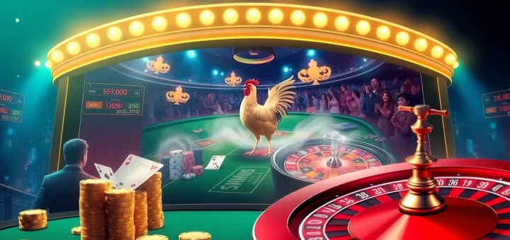 Experience live cockfighting excitement with sv388win.live in a luxurious online casino setting.