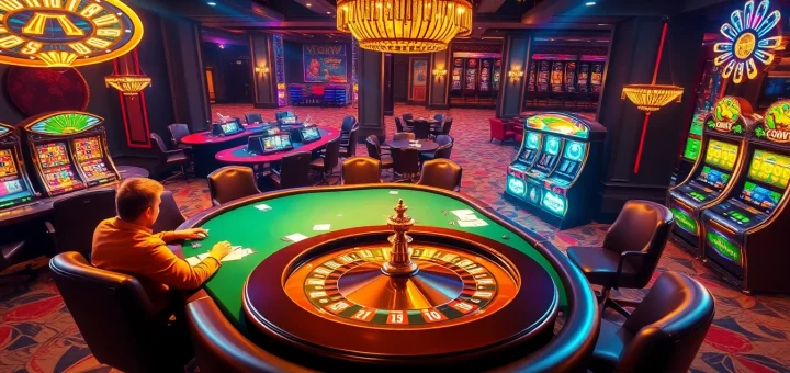 Experience thrilling card games at rik vip's luxurious casino setting, showcasing engaging poker action.