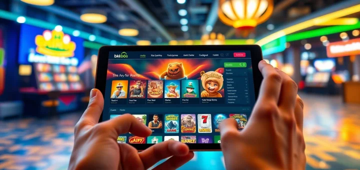 Engaging interface of bk860s.com showcasing vibrant online gaming experience.