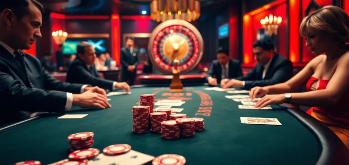 Play thrilling card games at the 789 club with vibrant casino visuals and exciting atmosphere.